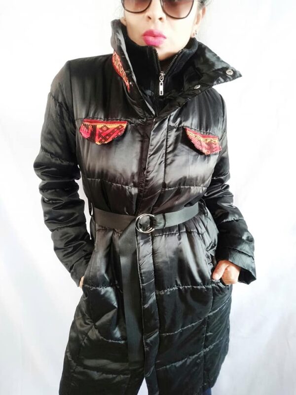 Parka con Detalles de Aguayo