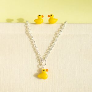 patos, bisuteria, porcelana fría, collar, aretes, manos obreras, bolivia, hecho a mano, artesanías
