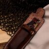 Cuchillos, funda, cuaderno, cuero, manos obreras, bolivia, hecho a mano, artesanias