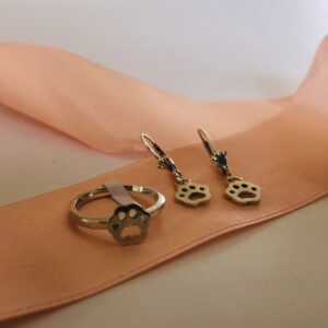 aretes, anillo, patitas, plata, circon, collar, aretes, manos obreras, bolivia, hecho a mano, artesanías, joyas de plata