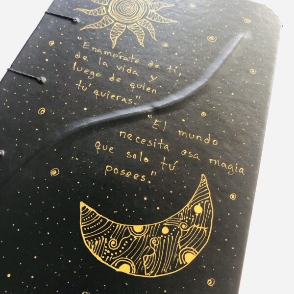Cuadernos Artesanales Grande - Sol y Luna - Imagen 2