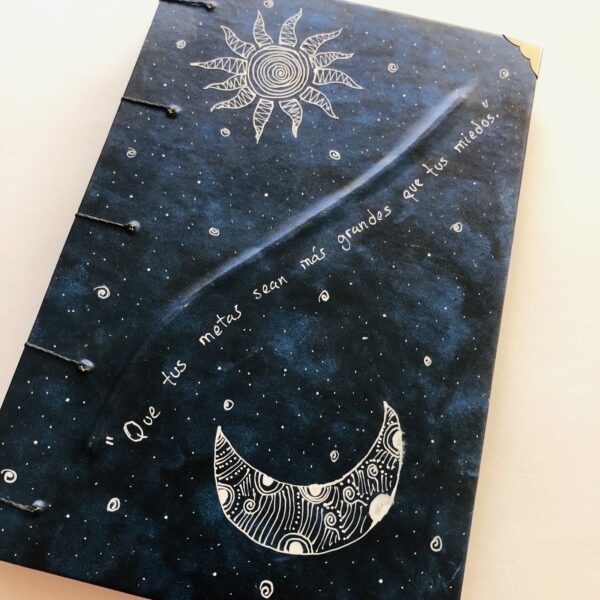 Cuadernos Artesanales Grande - Sol y Luna - Imagen 2
