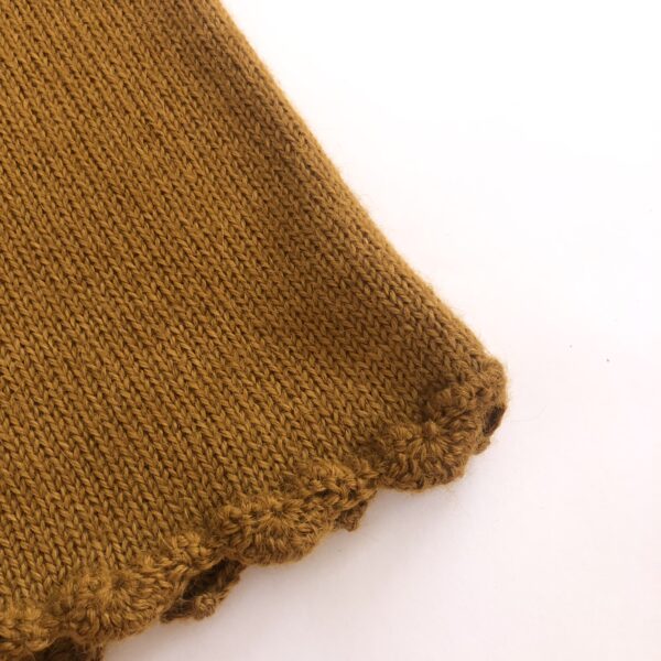 Poncho en Alpaca en Mostaza - Imagen 2