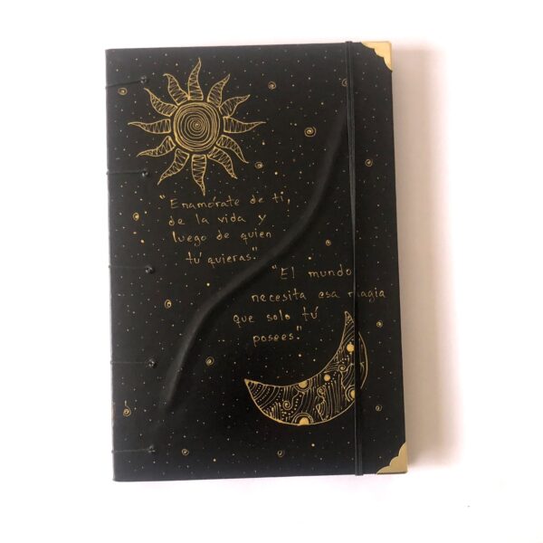 Cuadernos Artesanales Grande - Sol y Luna - Imagen 3