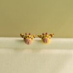 Pajaro, flamenco, animal, bisuteria, porcelana fría, collar, aretes, manos obreras, bolivia, hecho a mano, artesanías