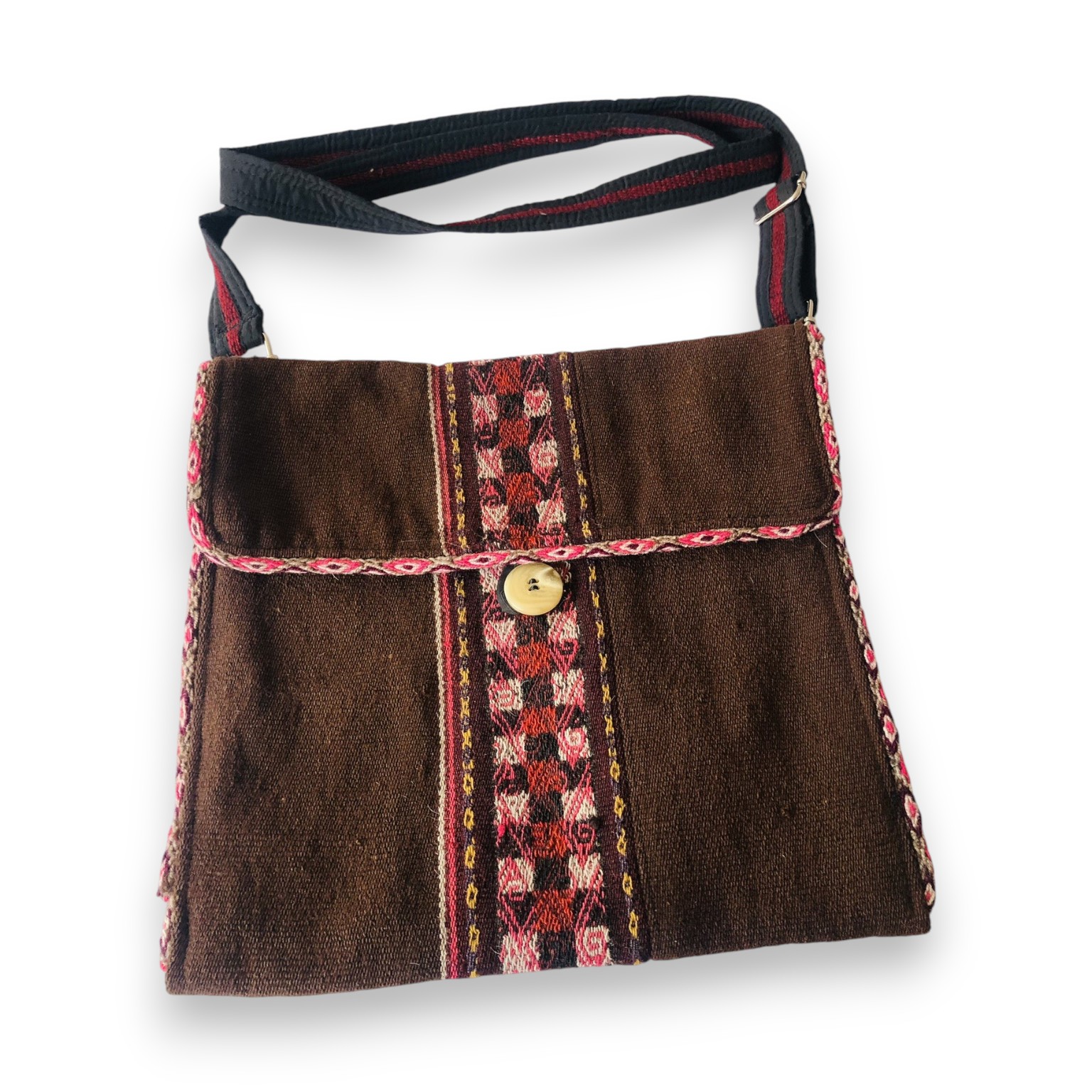 bandolera, aguayo, manos obreras, bolivia, hecho a mano, artesanias, tejidos, telar, lana de oveja.